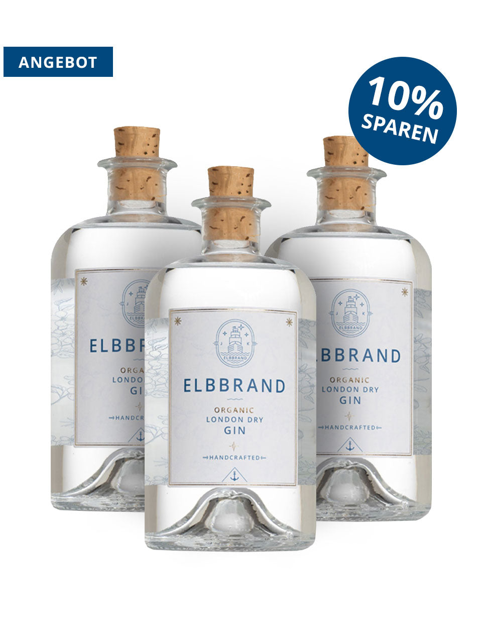 London Dry Gin – 500 ml – 3er-Set